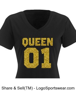 Queen 01 Ladies T-Shirt Dress Design Zoom