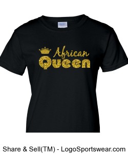 African Queen Ladies T-Shirt Design Zoom