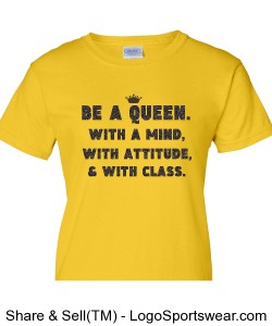 Be a Queen Ladies T-Shirt Design Zoom